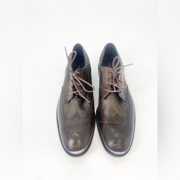 John Varvatos Wingtip Oxfords Leather Lace Up sz 8.5 - Picture 2 of 7